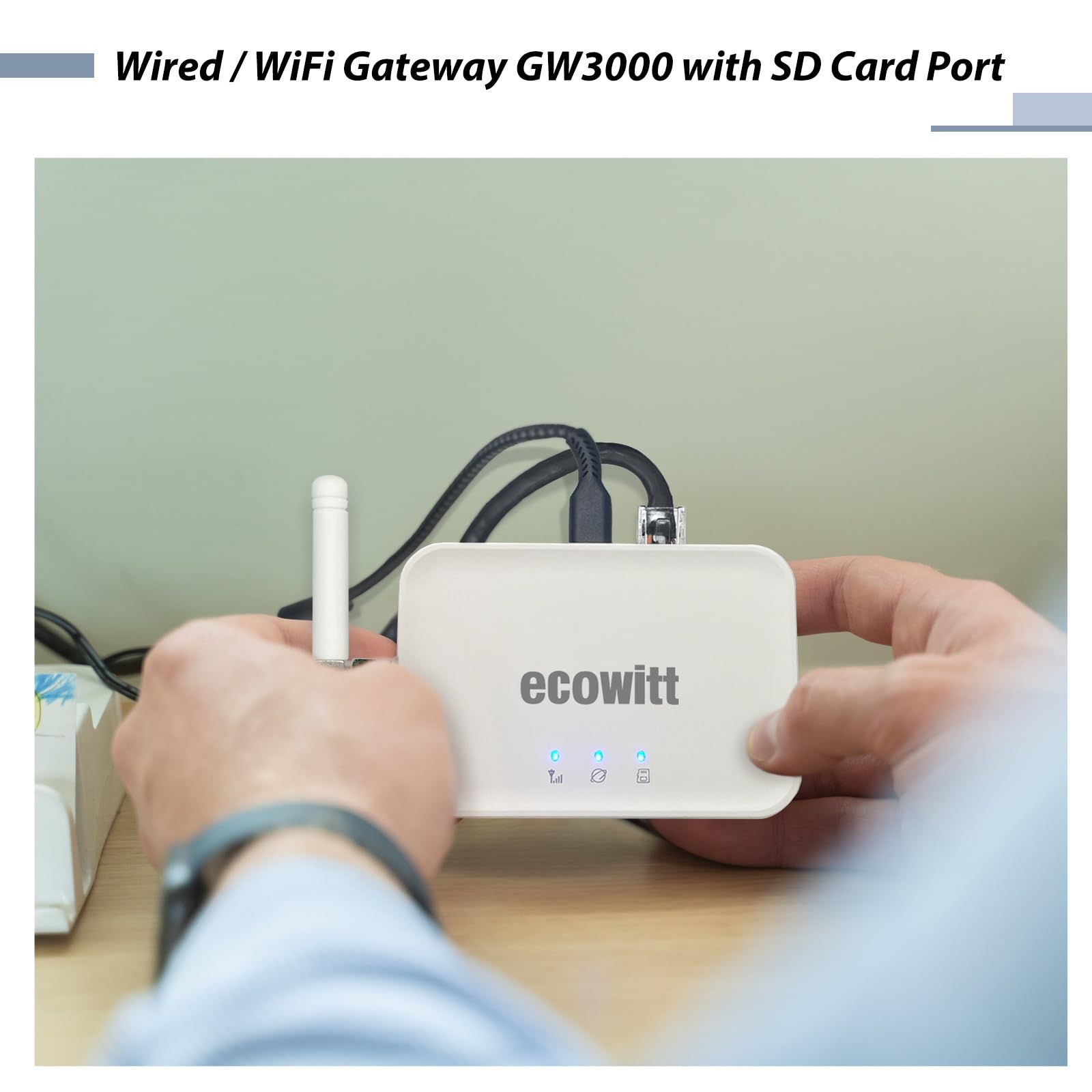 SD card data storage enables offline data transfer with GW3000 gateway