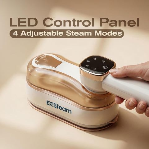 ECSteam steamer foldable-travel-friendly design fits easily in luggage.