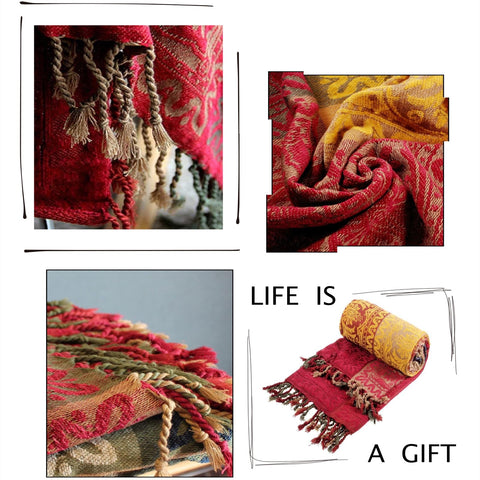 Edcooy Boho Throw Blanket color swatches; easy mix-and-match with decor.