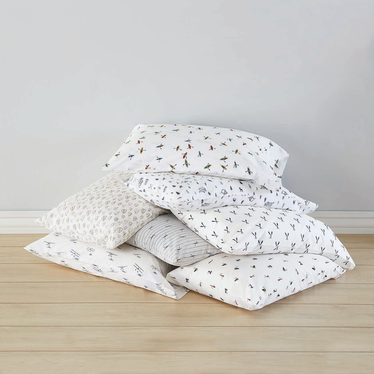 Folded Eddie Bauer bedding set ready for quick dorm-room refresh and cozy nights