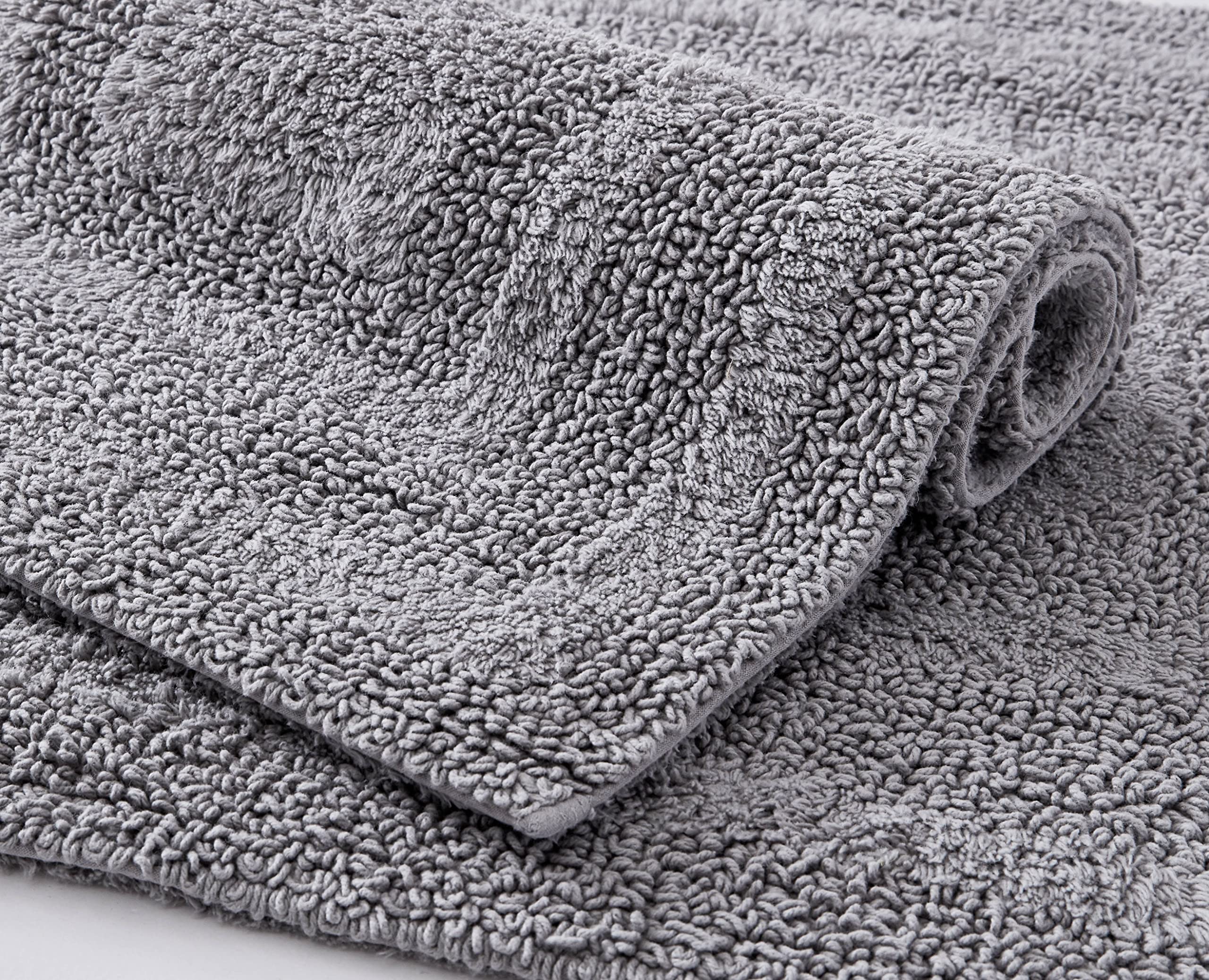 Machine washable Eddie Bauer Logan bath rug for easy care and softness