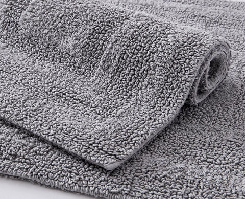Machine washable Eddie Bauer Logan bath rug for easy care and softness