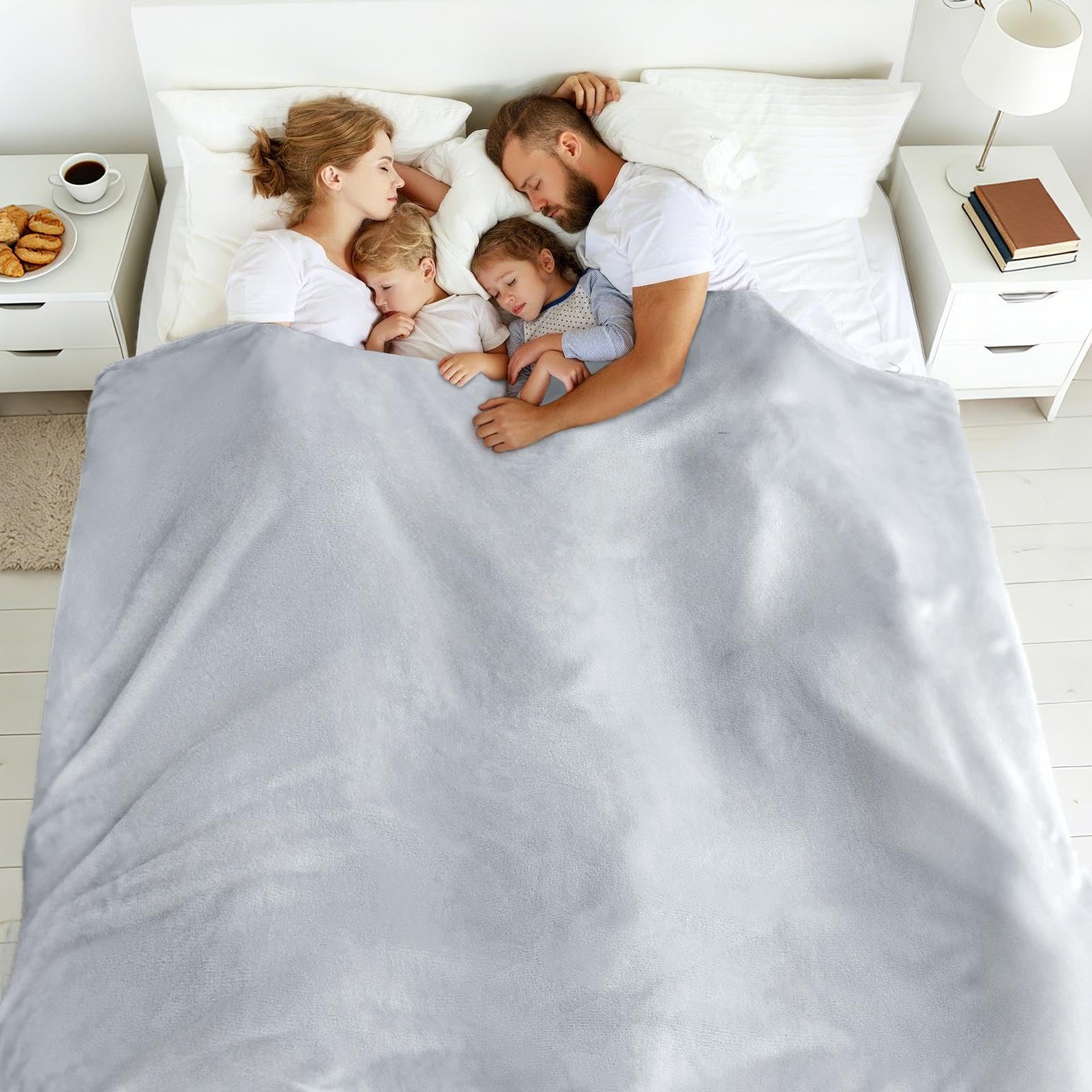 Edenleaf oversized blanket 120x120 showcases soft flannel fleece for gentle skin contact.