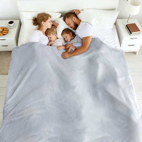 Edenleaf oversized blanket 120x120 showcases soft flannel fleece for gentle skin contact.