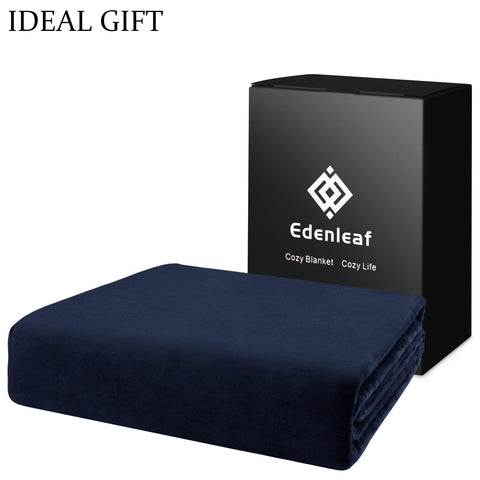 Edenleaf soft-flannel texture blanket showing plush warmth