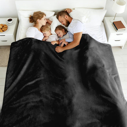 Edenleaf oversized king blanket on bed offers shared warmth