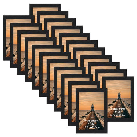 Edenseelake 22-piece black 4x6 frame set ready for wall or tabletop display.