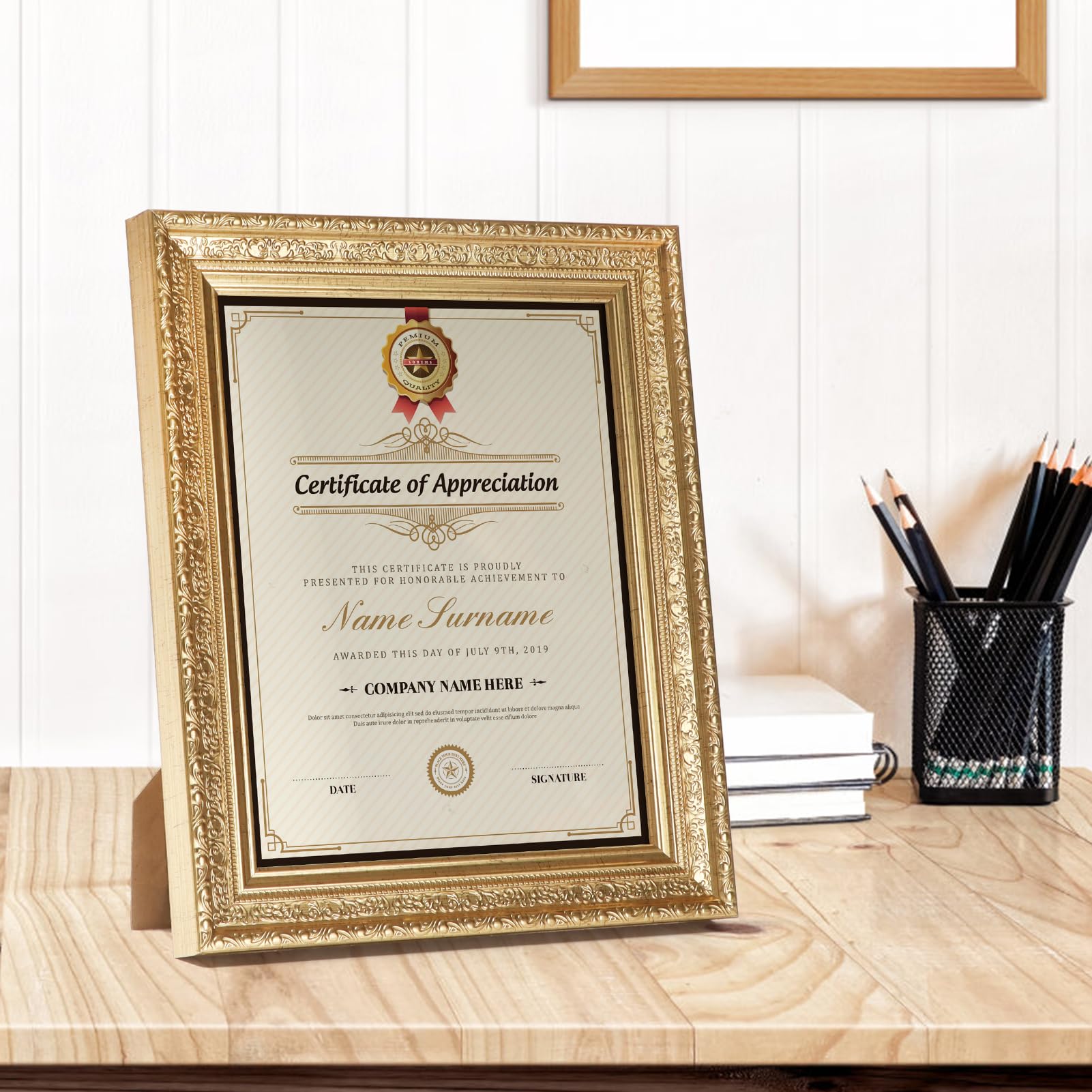 Edenseelake two-pack 8.5x11 frames offer cohesive diploma display at home or office.