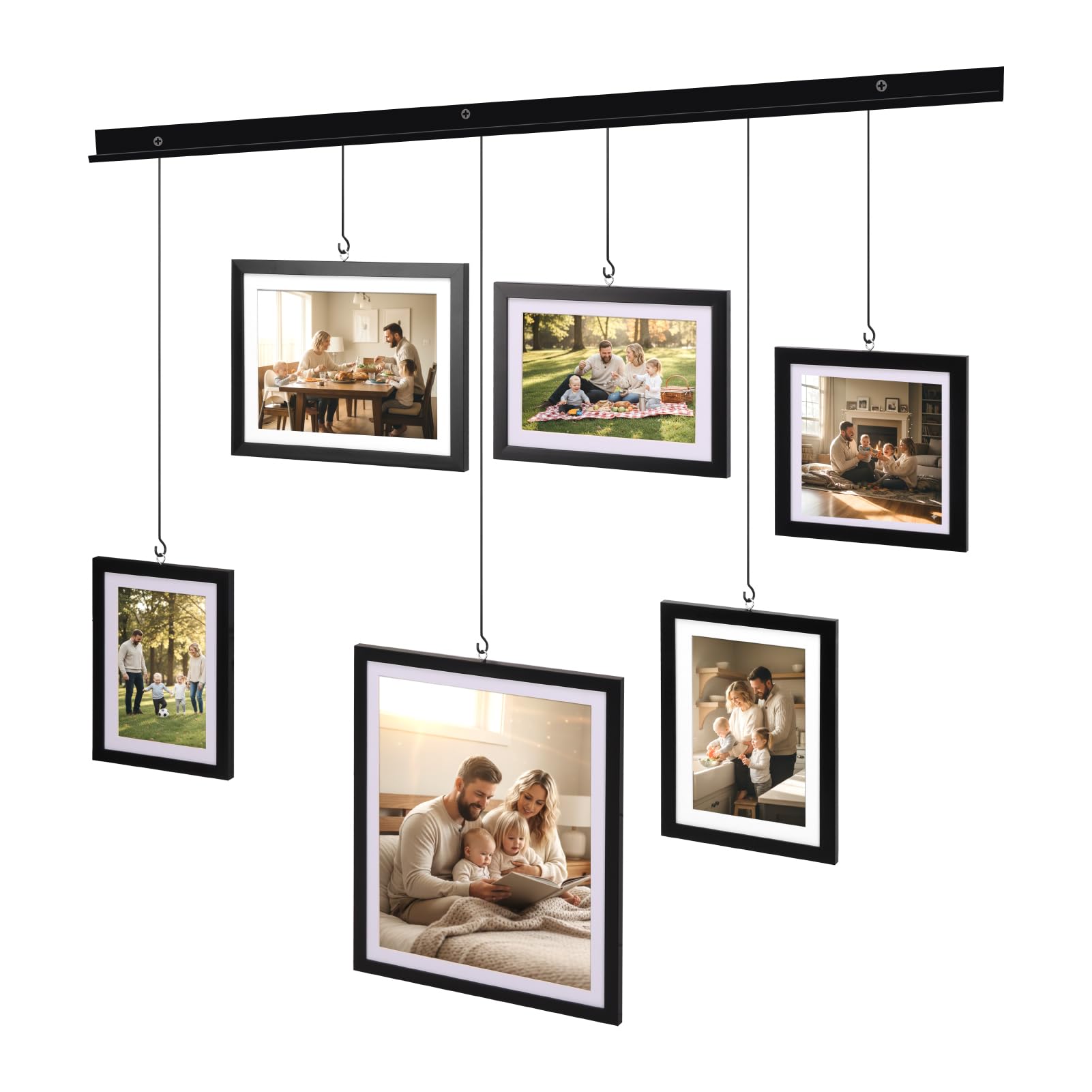 Edenseelake Exhibit wall-mounted frame set on a sleek beam for flexible display