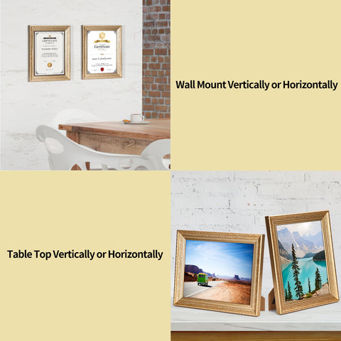 Edenseelake vintage frame includes hanging hooks for easy wall mounting.