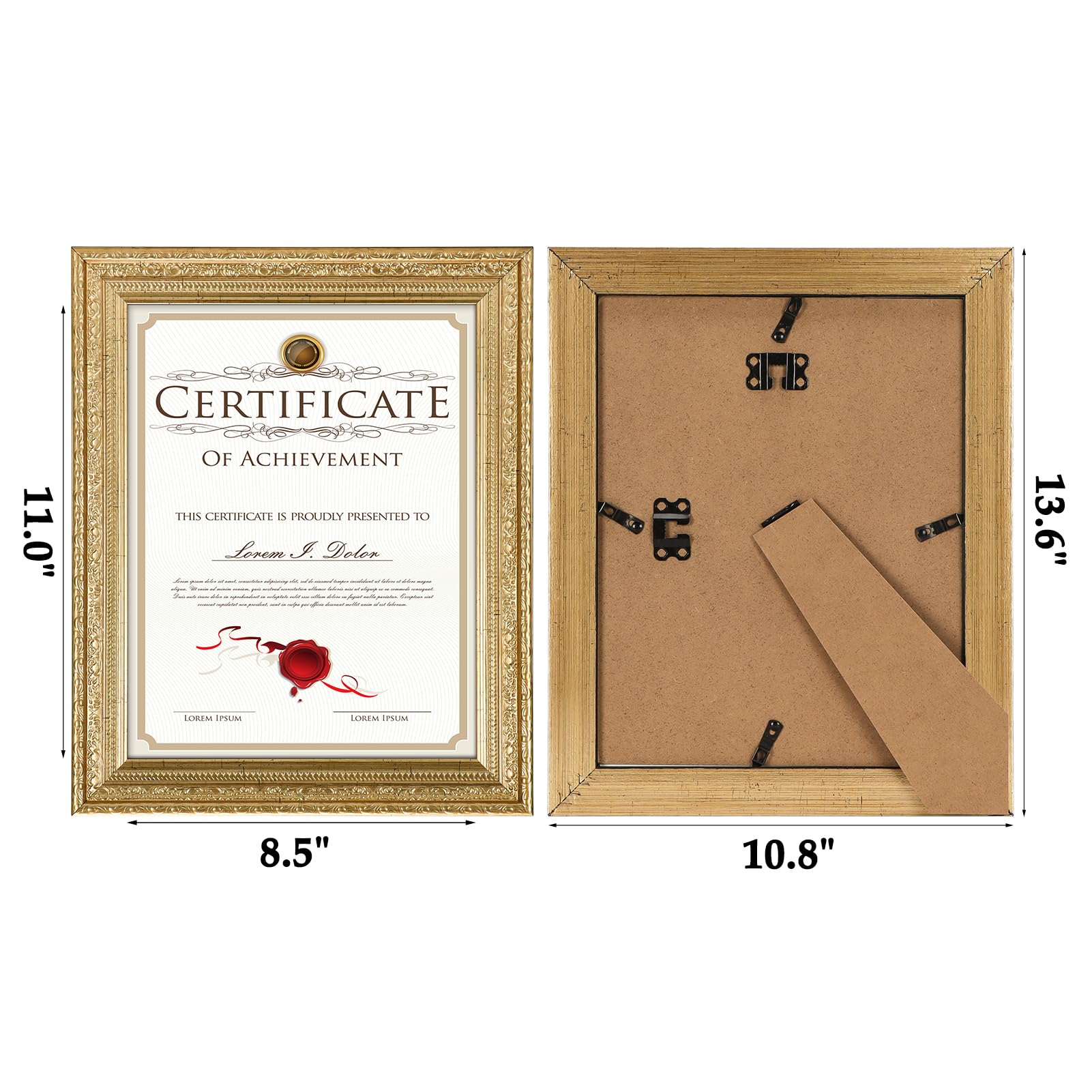 Edenseelake gold frame makes a thoughtful gift for graduates and commemorations.
