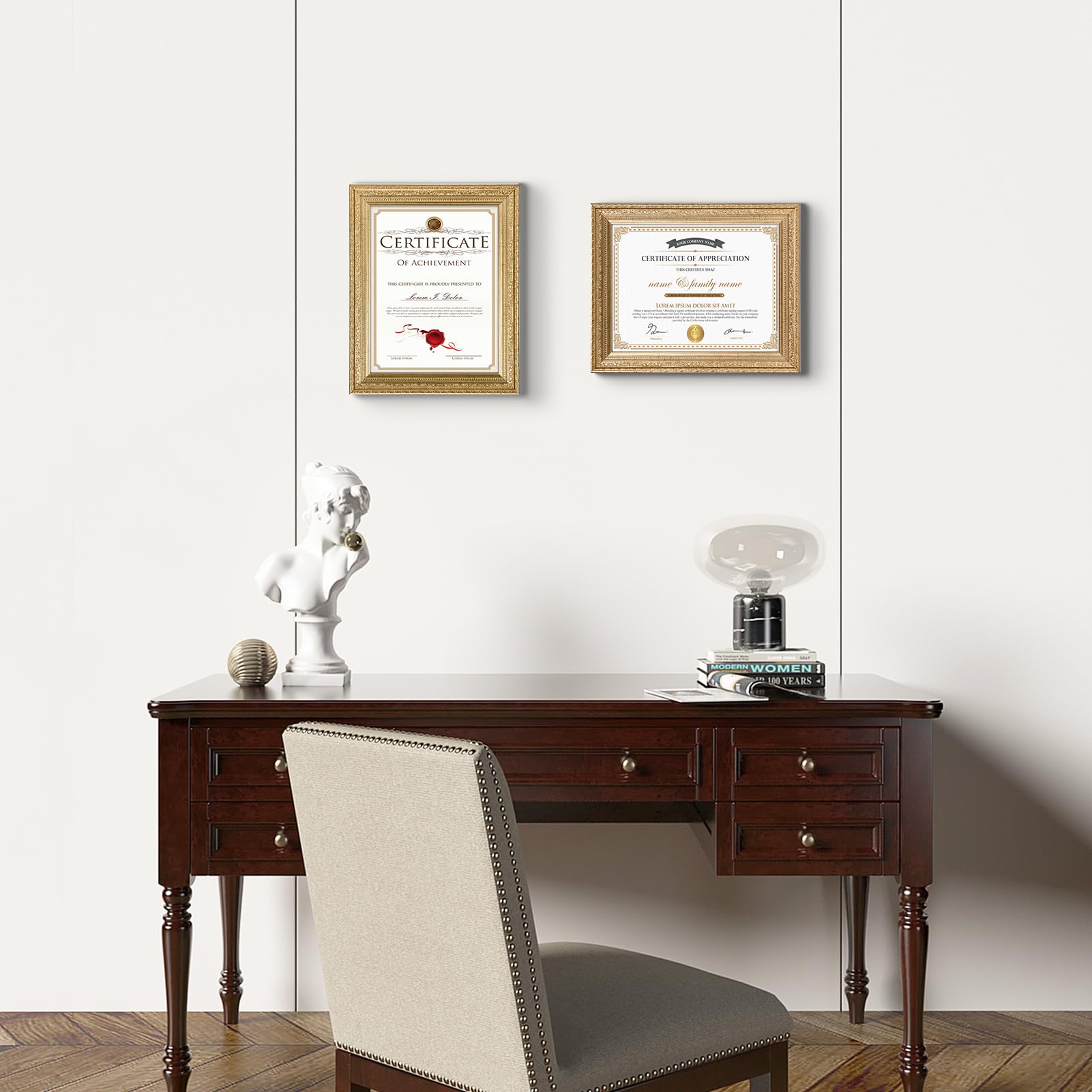 Edenseelake outer size 13.6 by 10.8 inches accommodates standard 8.5x11 documents.