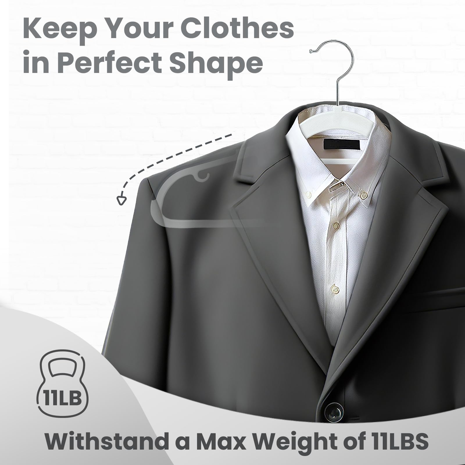 Edergoo supports up to 11lbs for heavy tops.