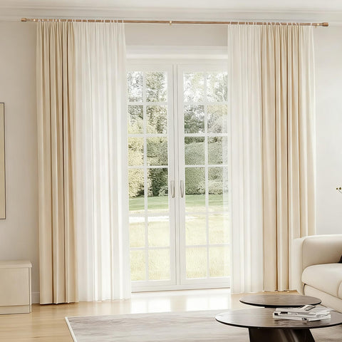 Edidonson curtain rod supports up to 25 lbs for light to medium curtains.