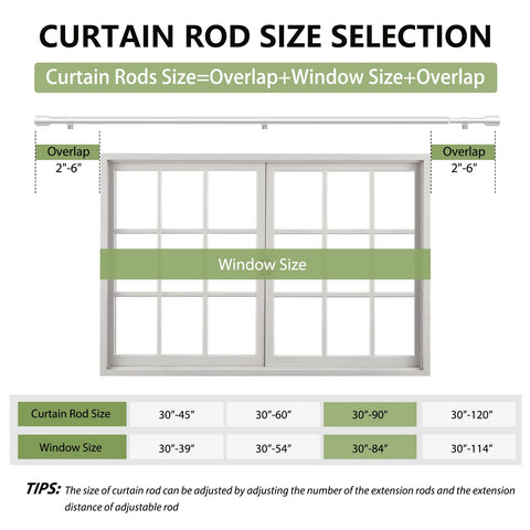 Edidonson silver finish curtain rod with brackets for secure mounting