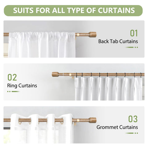 Edidonson two pack curtain rods for versatile window styling.
