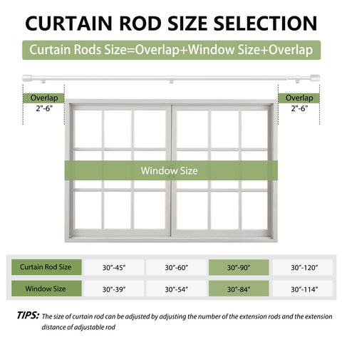 Edidonson white curtain rod with bracket mounting for easy installation