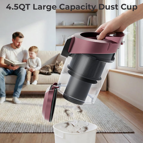 EDLOENS lightweight canister vacuum designed for easy, portable cleaning