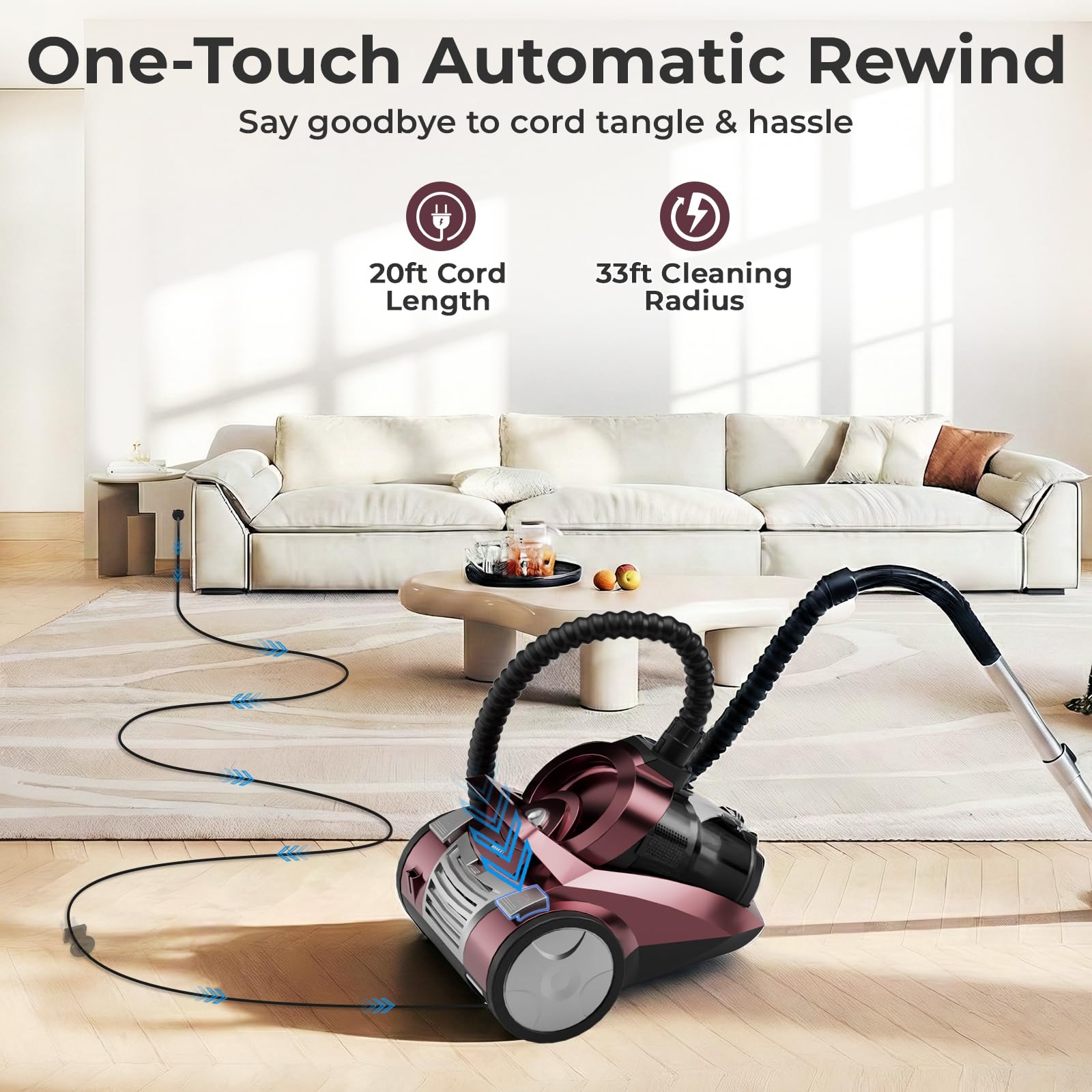 EDLOENS turbo pet brush lifts pet hair from sofa and stairs