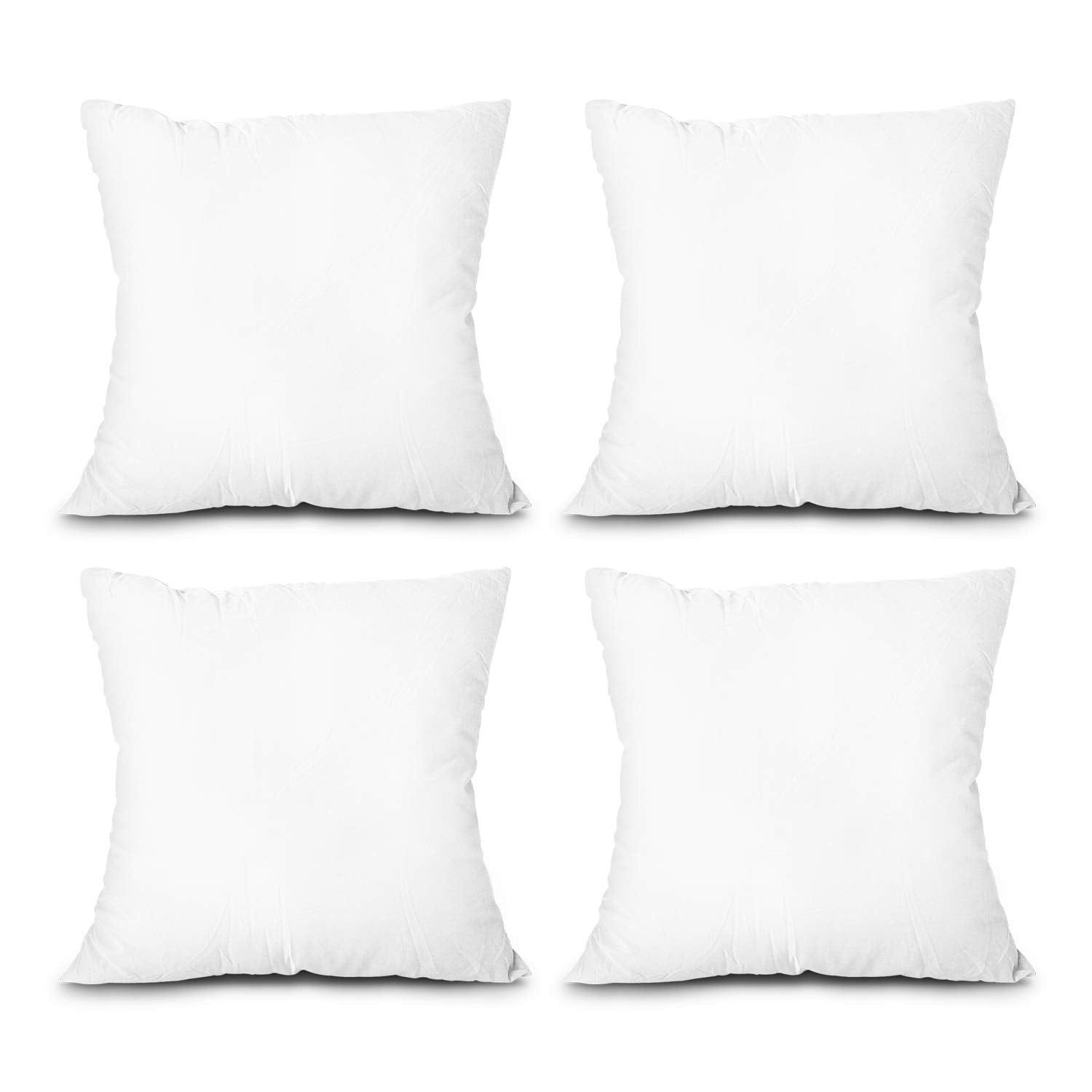 EDOW four-pack 20x20 pillow inserts for sofa cushions