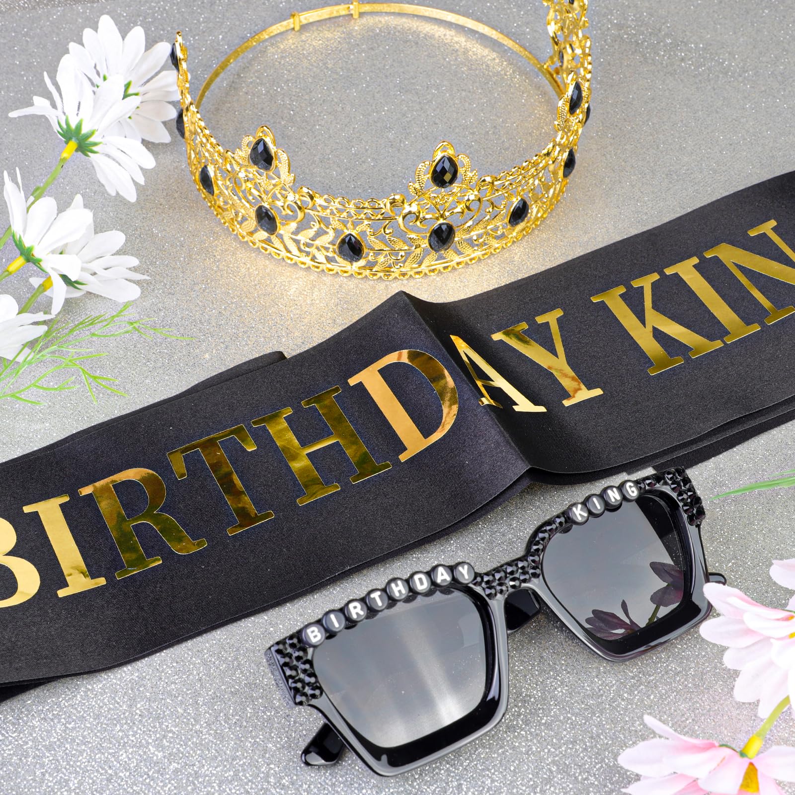 Edussy crown detail close-up highlighting hand-applied rhinestones.