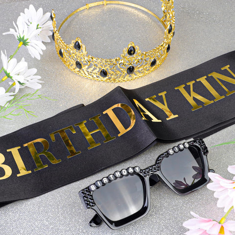 Edussy crown detail close-up highlighting hand-applied rhinestones.