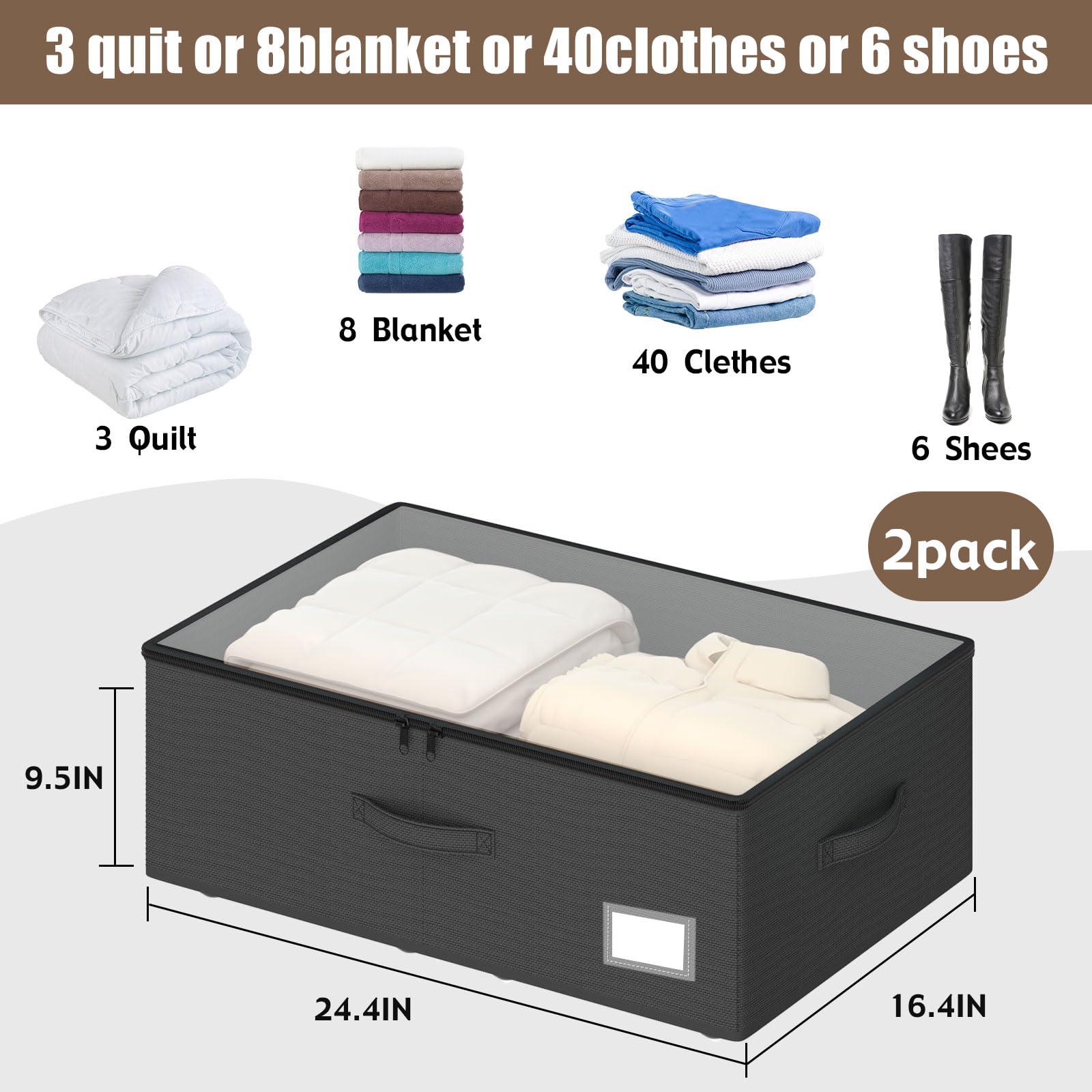 EE-RoomWorld underbed storage bin open-top view illustrating separable components