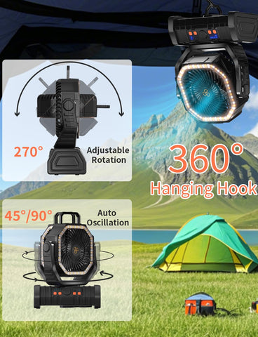 EEIFO four wind speeds customize airflow for indoor or outdoor use.