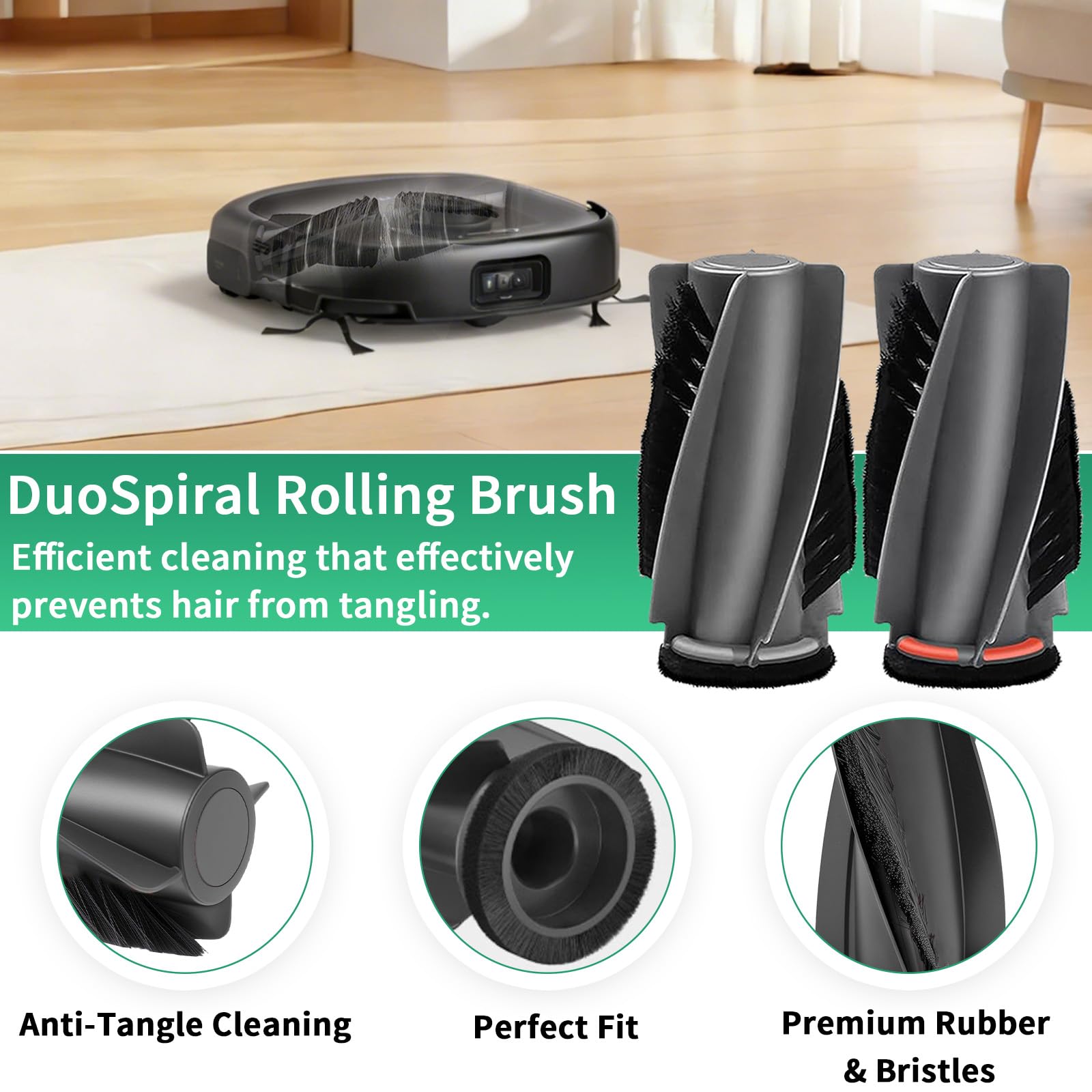 Effidula filters for Eufy Omni E28/E25 capture fine dust during operation.