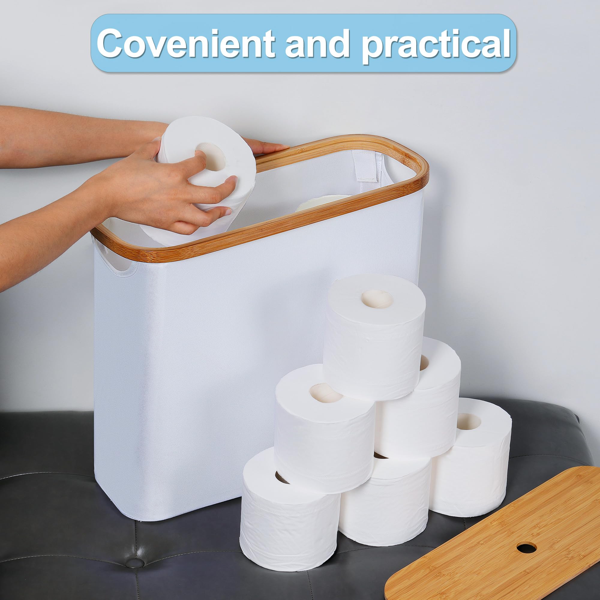 efluky elegant white toilet paper holder complements any bathroom decor.