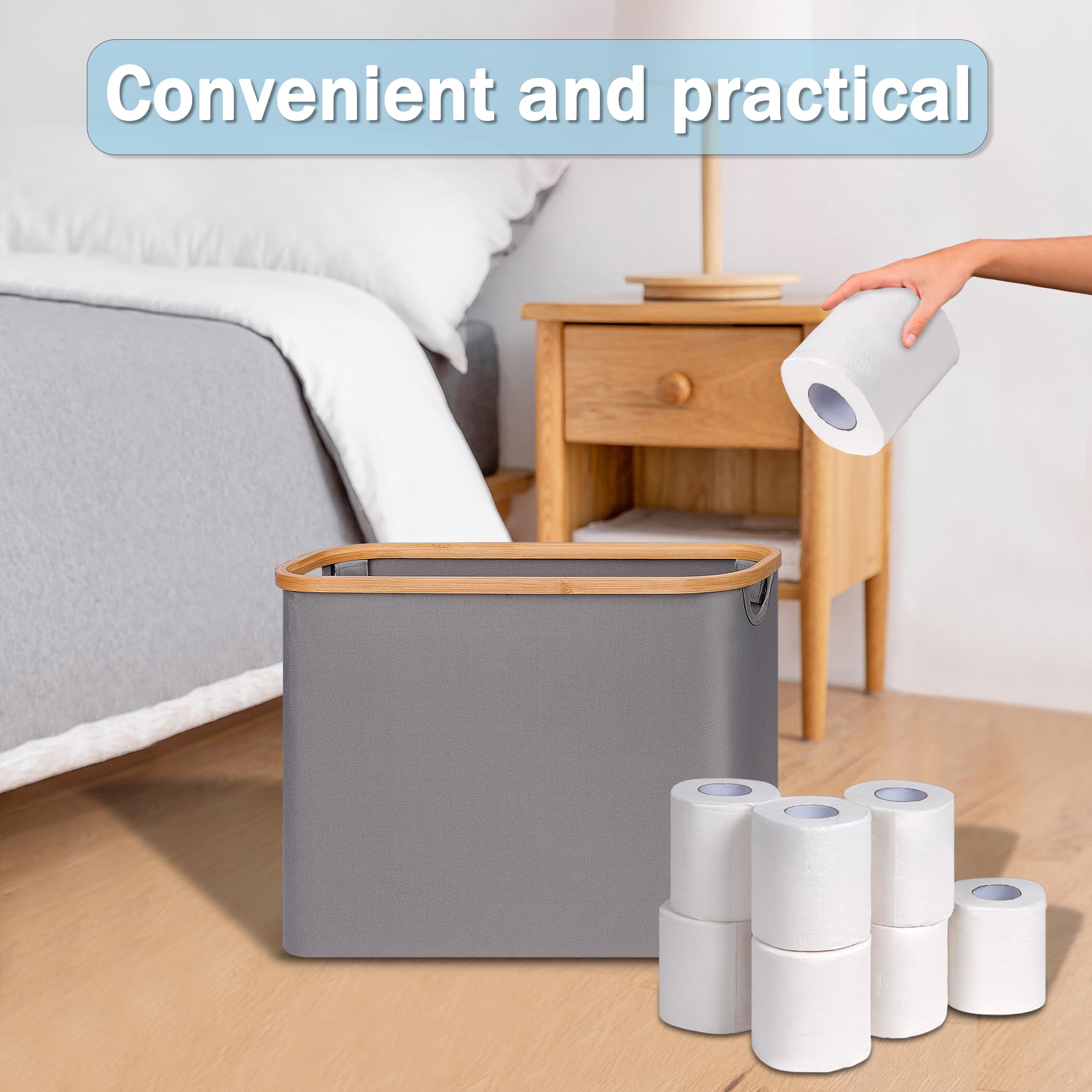 efluky foldable basket grey ships compact for easy storage