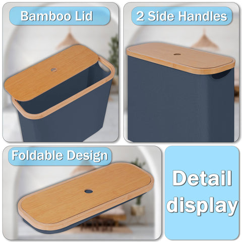 efluky foldable bathroom basket easy to assemble and store when not in use
