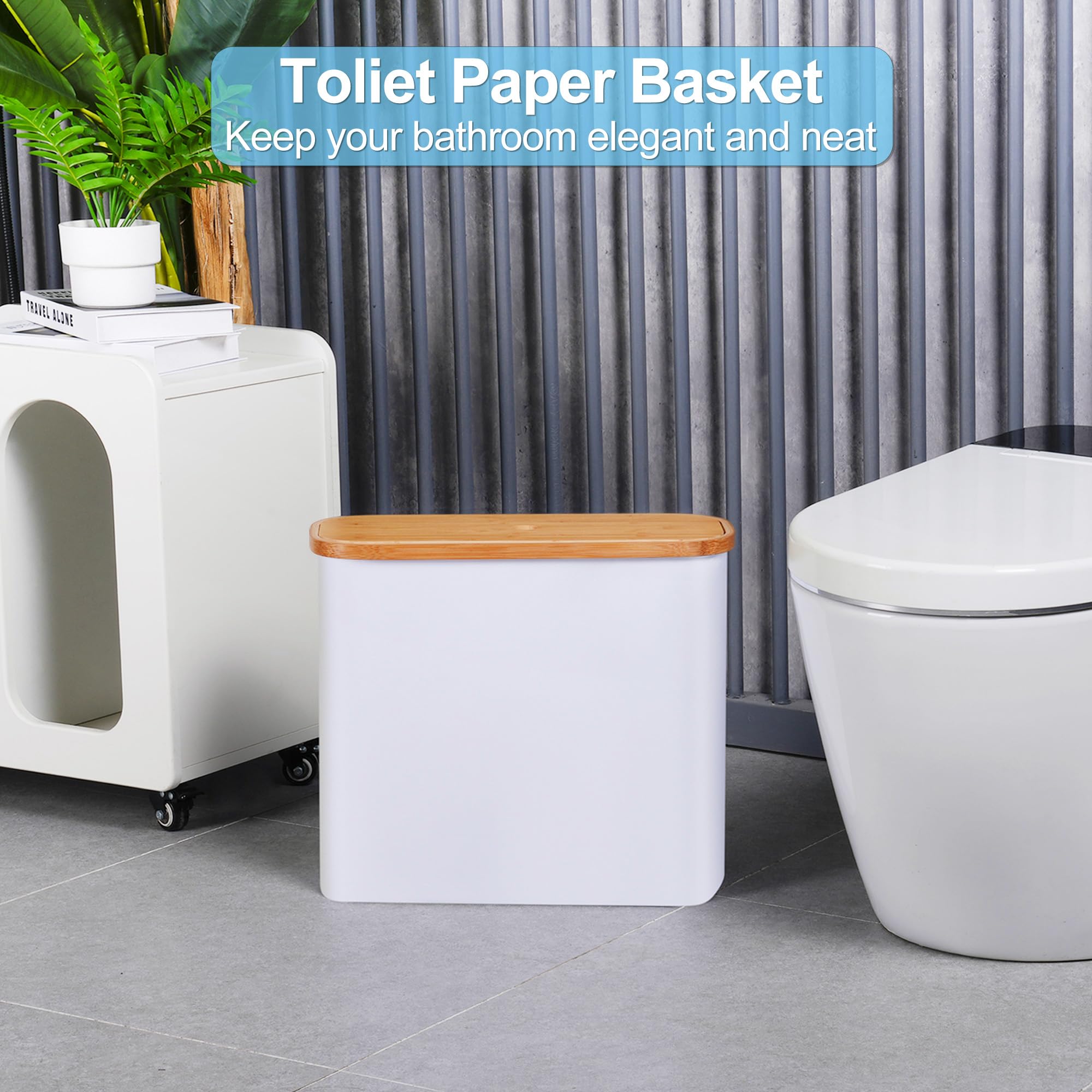 efluky foldable toilet paper basket demonstrates lightweight, space-saving assembly.