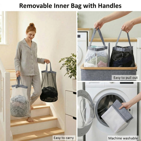 efluky Removable inner bags washable for simple cleanup
