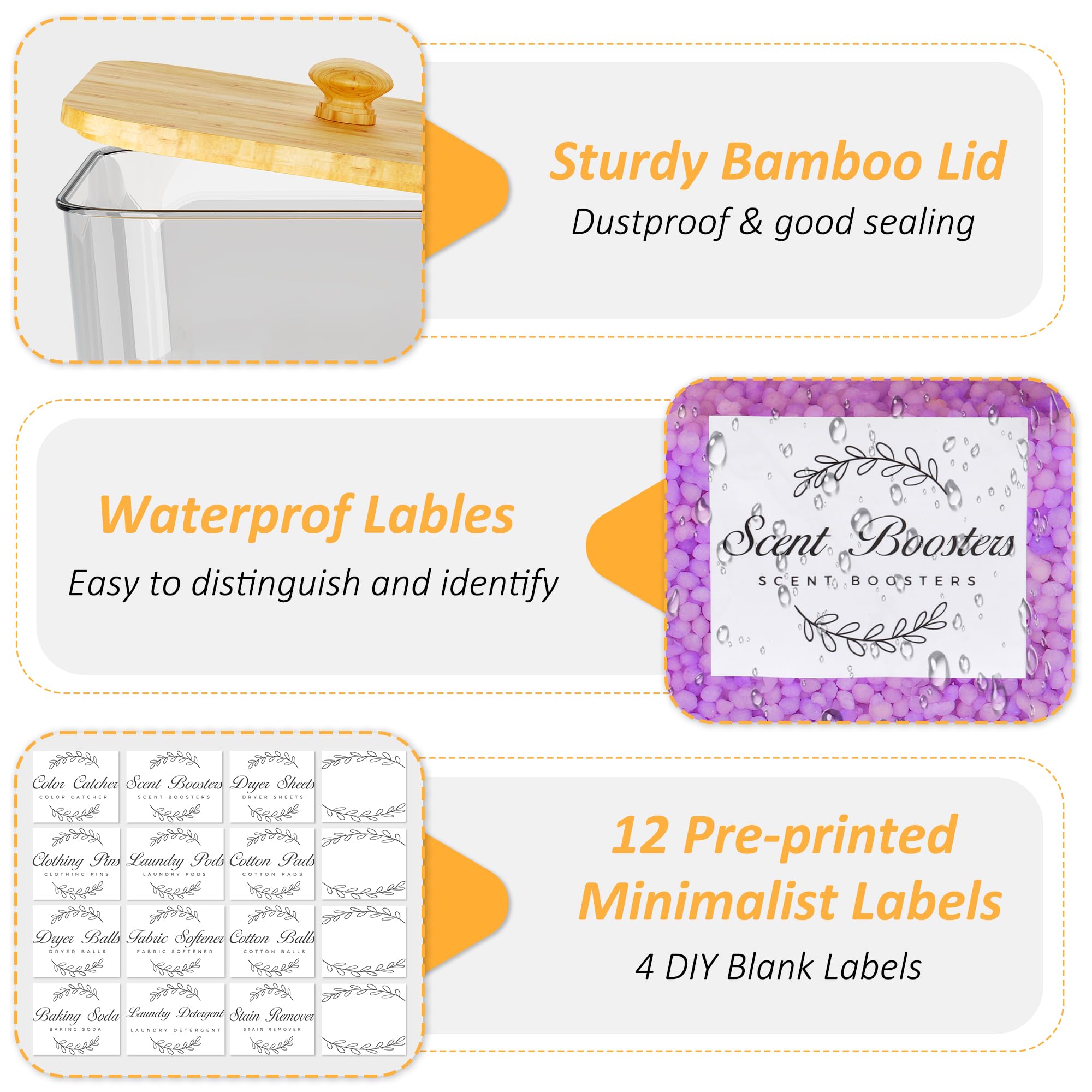 efluky clear storage bins blend with any laundry room decor