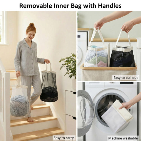 efluky lid keeps odors contained and the basket looking neat