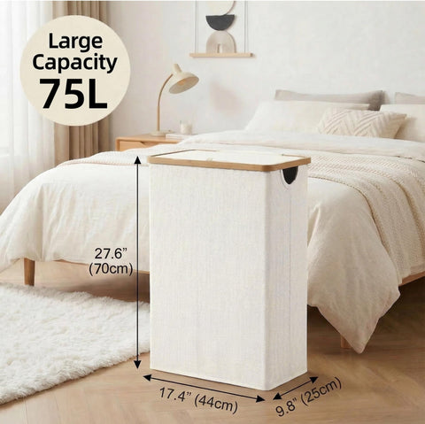 efluky narrow laundry hamper fits tight corners in small rooms