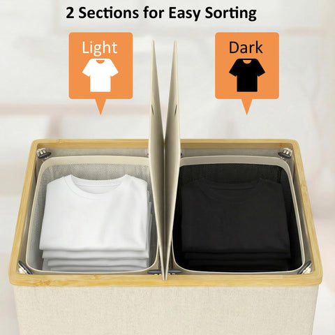 efluky removable inner bags simplify moving dirty clothes to the washer