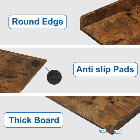 efluky rustic brown finish enhances style while protecting appliances.