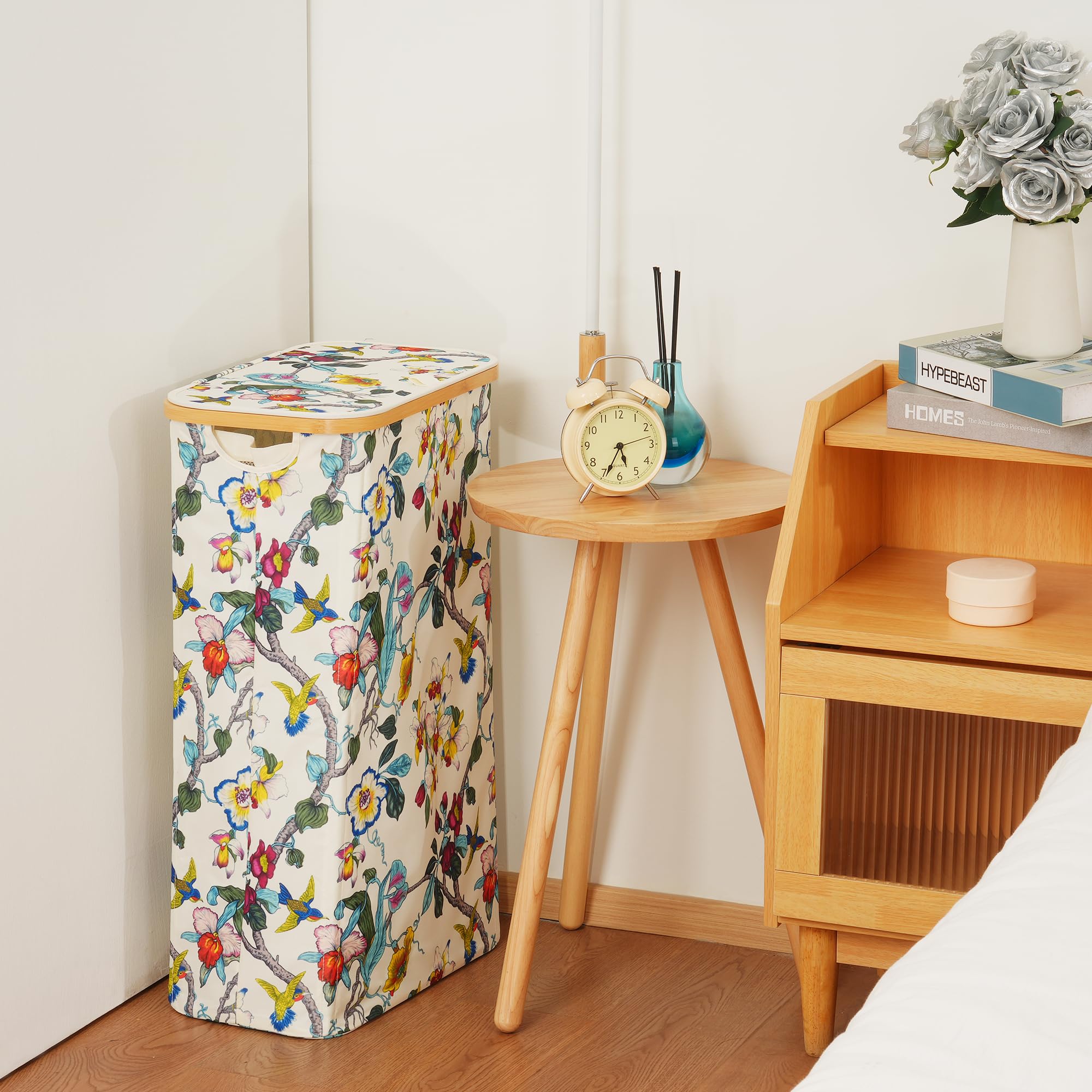 efluky slim laundry basket compact dimensions fit narrow laundry alcoves