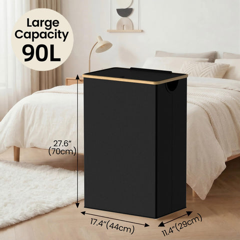 efluky slim laundry basket with Oxford fabric for durable daily use.