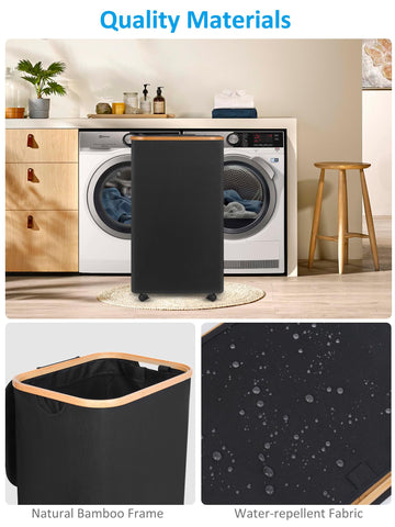 efluky stylish laundry bin design complements any room aesthetic.