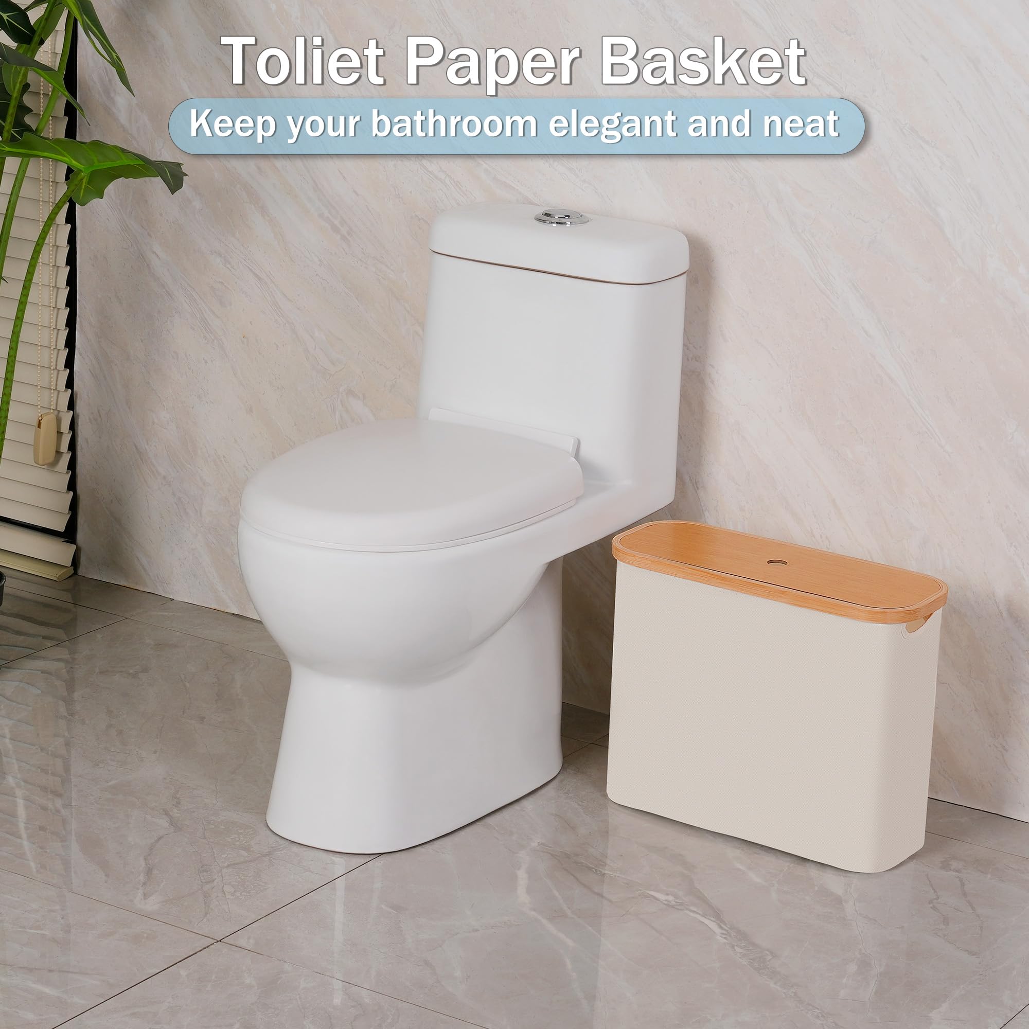 efluky bath basket placed beside toilet enhances bathroom organization