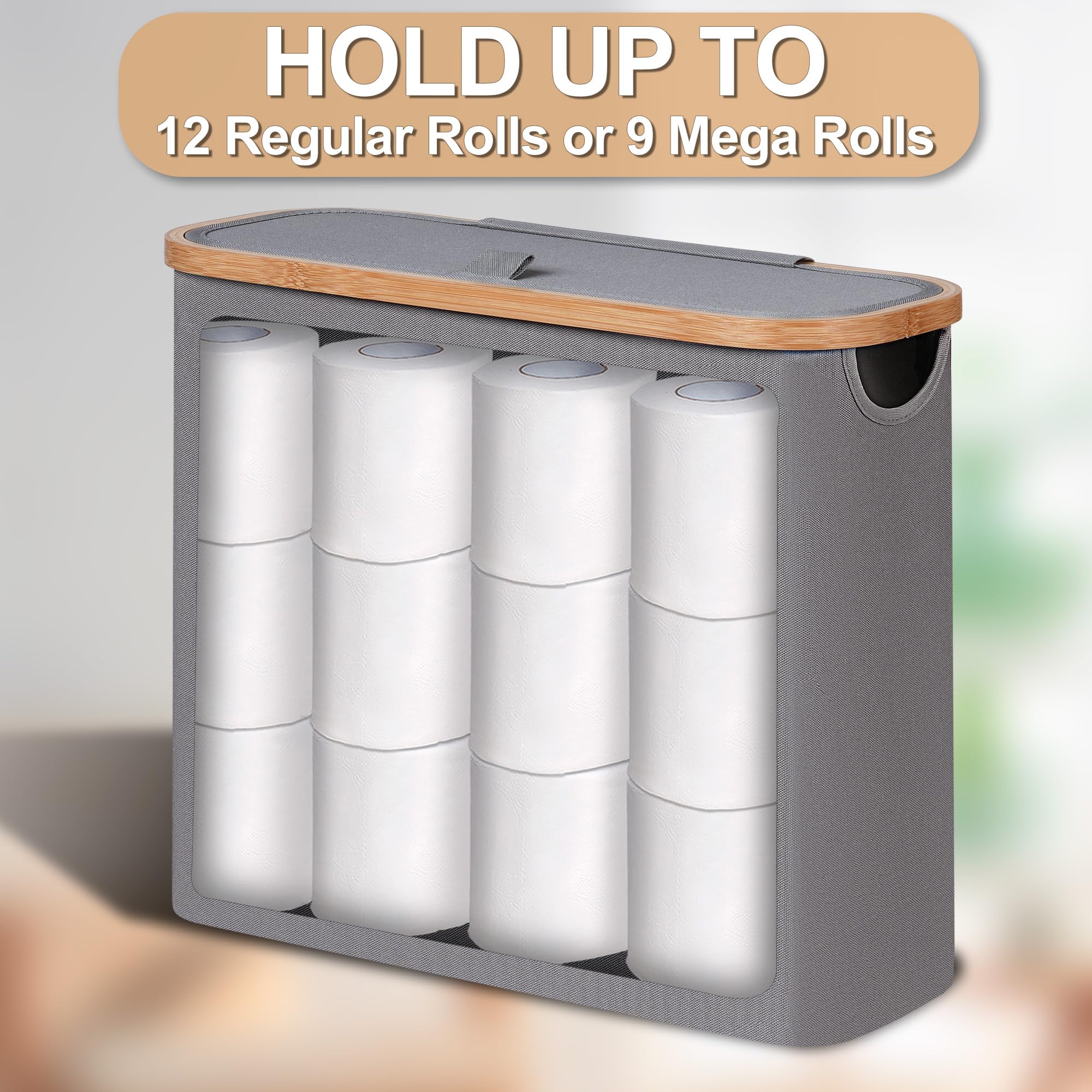 efluky open-top view shows convenient roll loading and tidy organization.