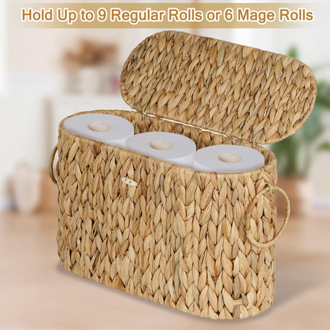 efluky toilet paper storage basket slim profile fits tight spaces without clutter