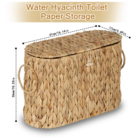 efluky toilet paper storage basket weave detail adds natural texture to bathroom decor