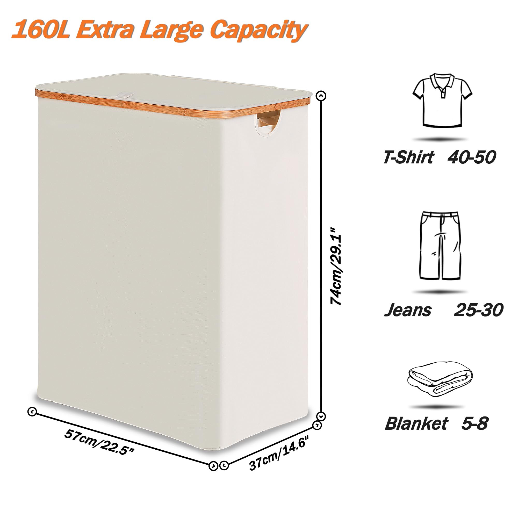 efluky trio laundry hamper with removable bags for easy sorting