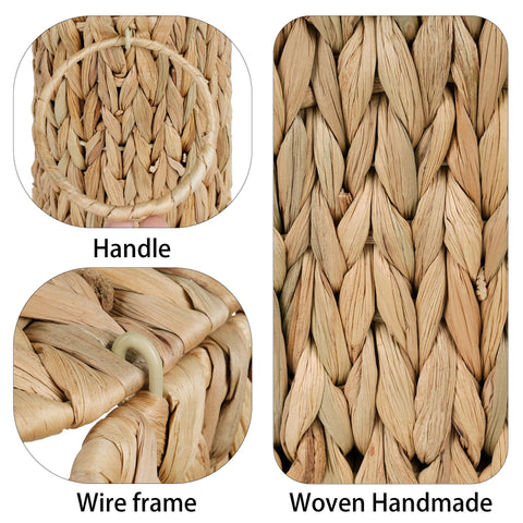 efluky water hyacinth basket with durable weave for long-lasting use
