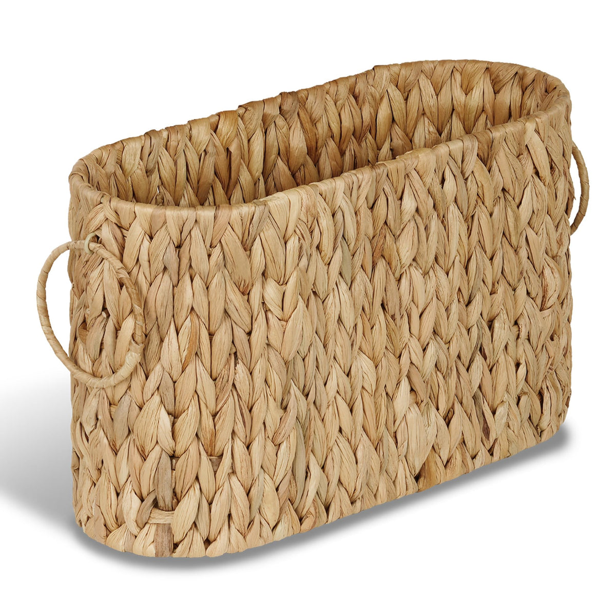 efluky water hyacinth storage basket for bathroom organized with space for mega rolls