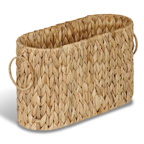 efluky water hyacinth storage basket for bathroom organized with space for mega rolls